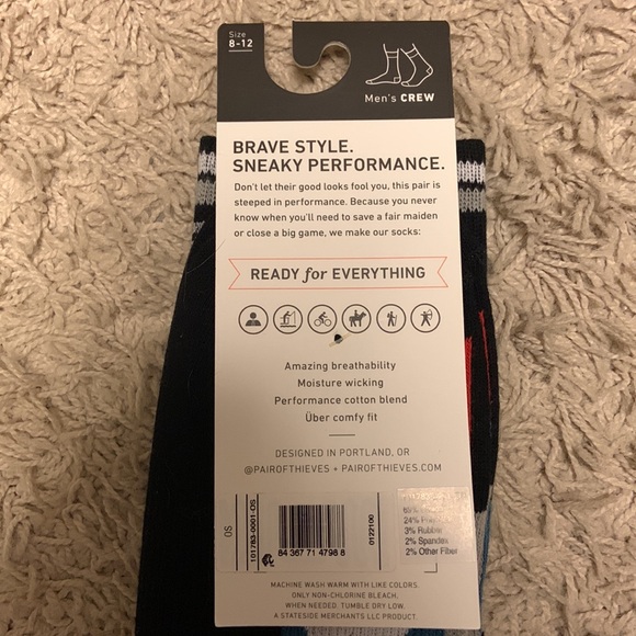 Pair of Thieves men’s crew socks. Size 8-12. - Picture 3 of 3